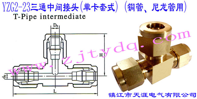 YZG2-23ͨg^(οʽ) (~)T-pipe Intermediate Connector