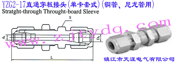 YZG2-17ֱͨ^(οʽ)(~)Straight-through Through-board Sleeve